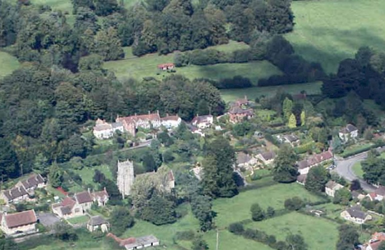 Arial view of East Knoyle